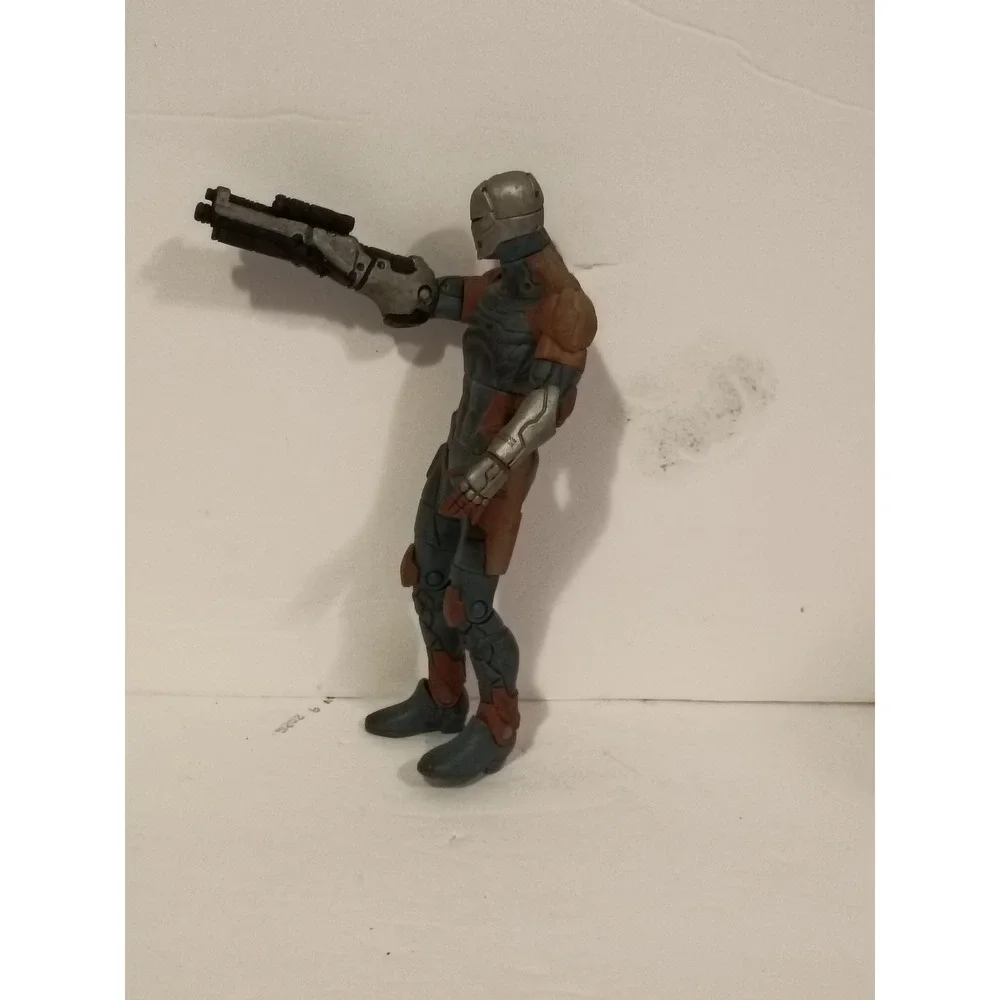 Metal Gear Solid Gray Fox Cyborg Ninja Action Figure Orange‎ Blue Silver 7 Inch